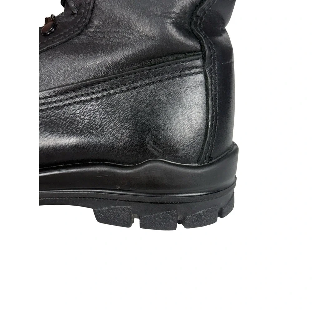 Bates DuraShock Steel Toe Work Boots Mens Size 6 M US Leather Vibram USA Black